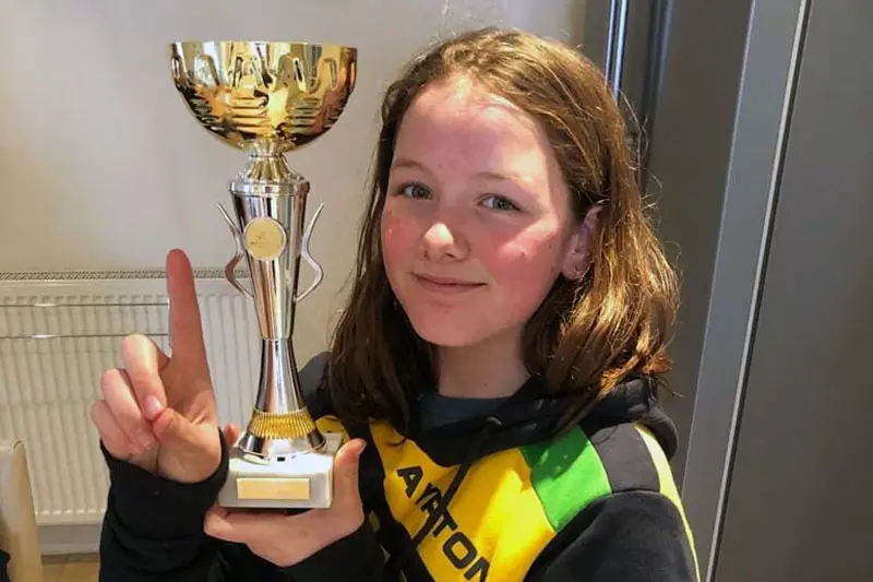 Chloe-Grant-2019 karting trophy
