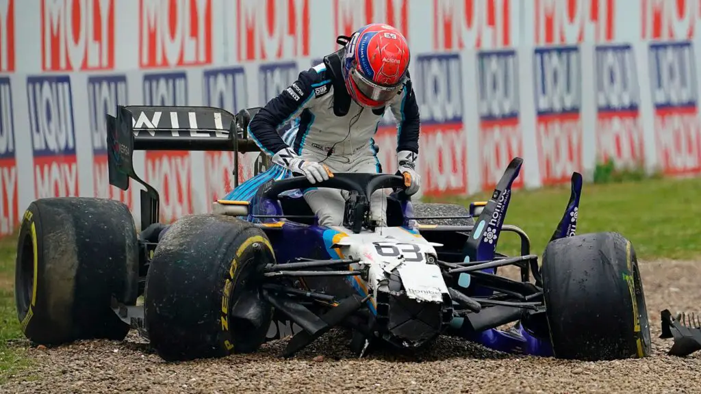 George Russell Imola Grand Prix Crash