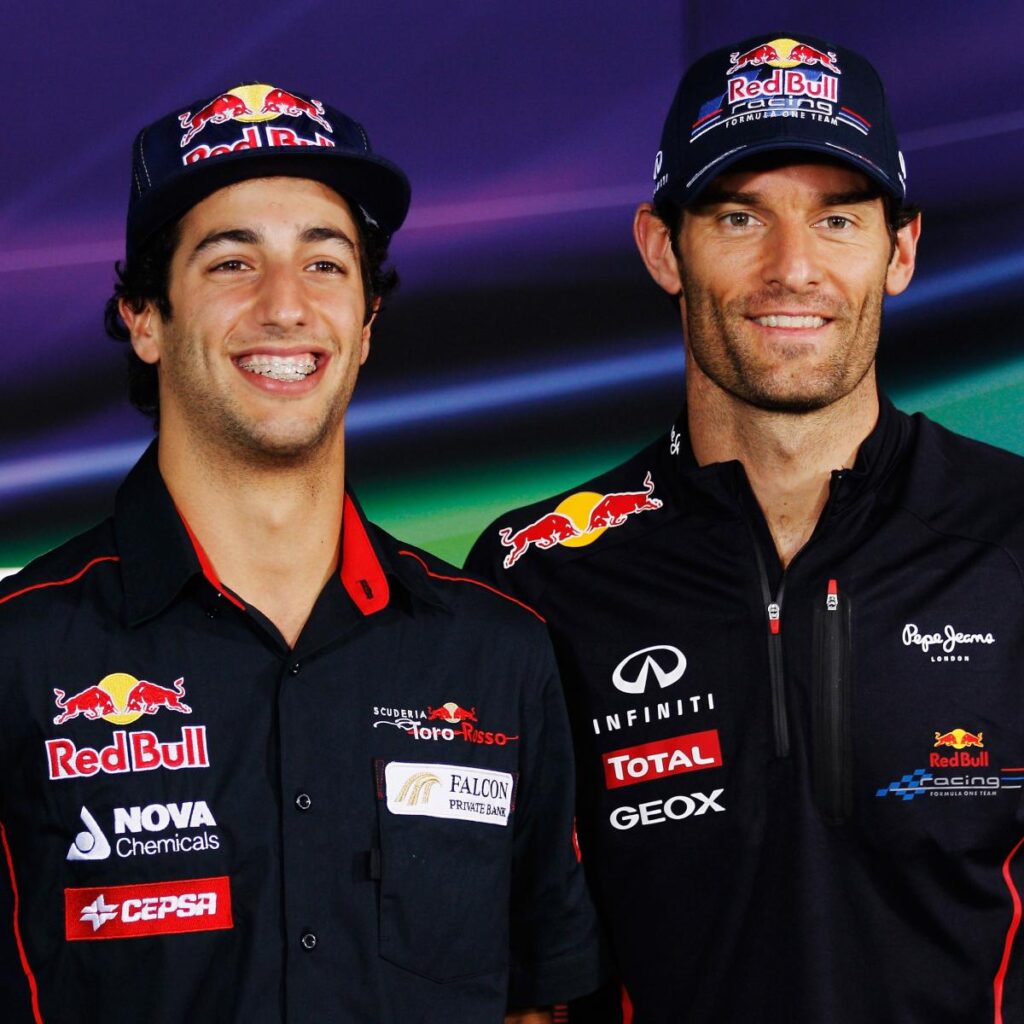 Red Bull Racing Mark Webber Danie Ricciardo