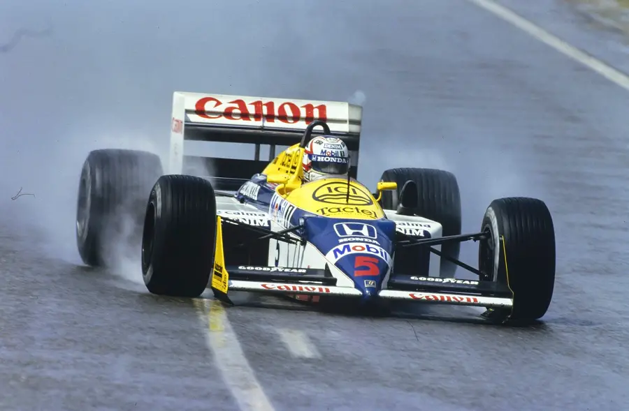 1987, Nigel Mansell the Belgian Grand Prix