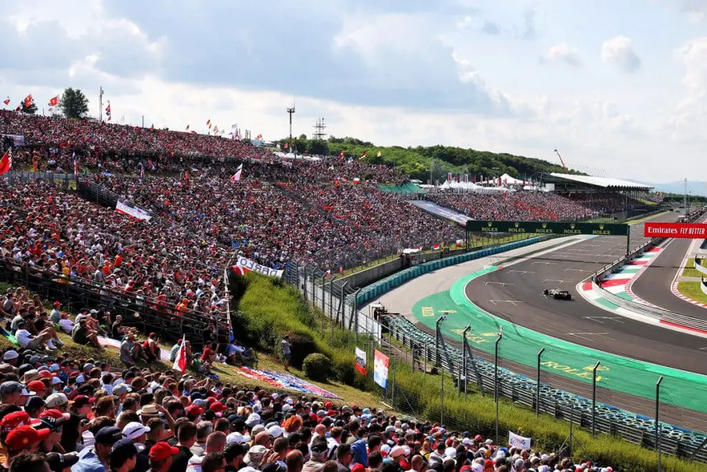 Hungarian Grand Prix Final Sector Silver 4 And Red Bull Grandstands
