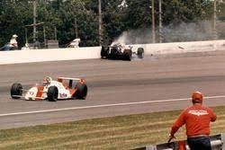 Fittipaldi’s first Indianapolis 500 crashed with Al Unser Jr