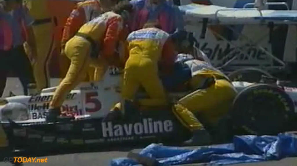 NIgel Mansell Paul riccard Testing Car Crash
