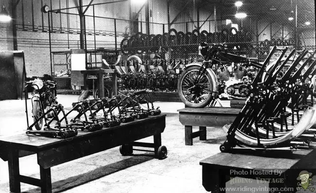 Vincent motorcycle factory