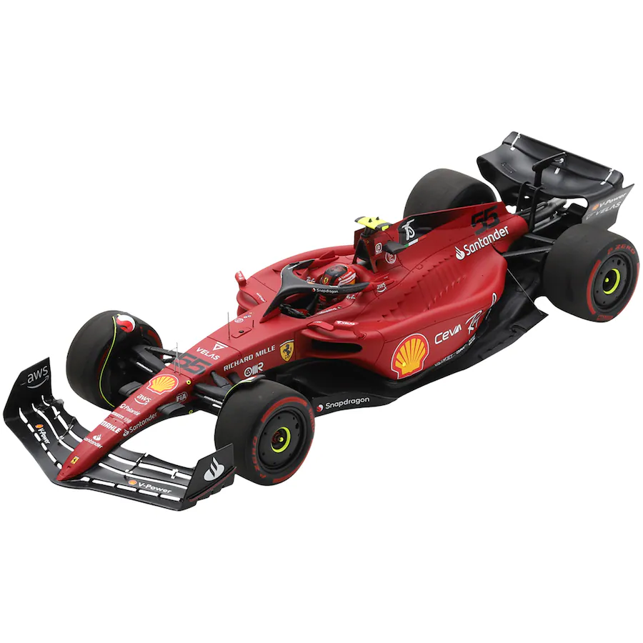 Scuderia Ferrari SF75 No.55 2nd Place Bahrain GP 2022 Carlos Sainz 1:18 Model
