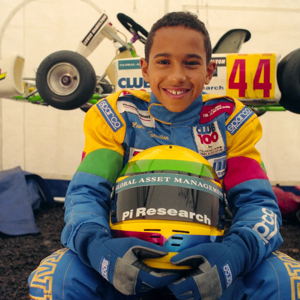 Young Lewis Hamilton