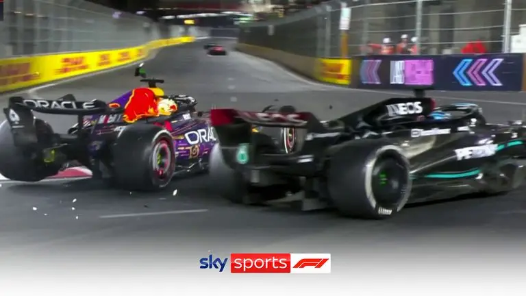 F1 Las Vegas 2023 Russel and Verstappen Where penalized