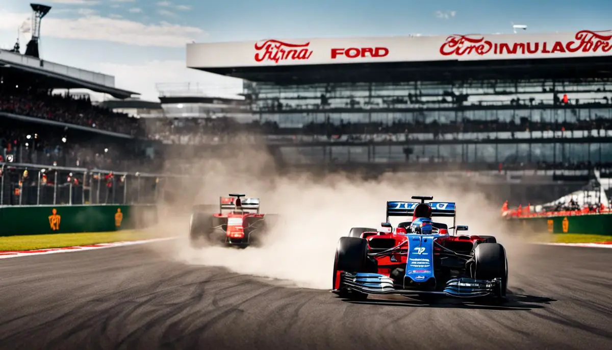 Image of teh company's Departure from F1, showcasing the impact of Ford in the history of Formula 1 